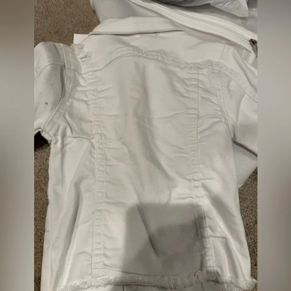 NWT white denim contraband jacket size 4T